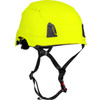 Traverse Industrial Climbing Helmet with Mips Technology, ABS Shell, EPS Foam Impact Liner, HDPE Suspension, Wheel Ratchet Adjustment and 4-Point Chin Strap, Vented, Hi-Vis Yellow, One Size, 1 EA #280-HP1491RVM-44