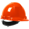 Whistler Cap Style HDPE Shell, 4-Point Textile Suspension and Wheel Ratchet Adjustment, Vented, Hi-Vis Orange, One Size, 1 EA #280-HP241RV-31