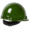 Dom Cap Style Smooth Dome Hard Hat with HDPE Shell, 4-Point Textile Suspension and Wheel Ratchet Adjustment, Forest Green, One Size, 1 EA #280-HP341R-74