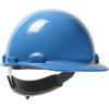 Dom Cap Style Smooth Dome Hard Hat with HDPE Shell, 4-Point Textile Suspension and Swing Wheel Ratchet Adjustment, Sky Blue, One Size, 1 EA #280-HP341SR-07