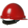 Stromboli Cap Style Smooth Dome Hard Hat with ABS/Polycarbonate Shell, 4-Point Textile Suspension and Swing Wheel Ratchet Adjustment, Red, One Size, 1 EA #280-HP841SR-15