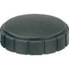 Kipp Knurled Screw Knob w/Internal Threads, D=M05, D1=57.4, H=17, Style K, Thermoplastic, Brass, (10/Pkg), K0281.5705