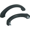 Kipp Arch Pull Handle, w/o Baseplate, w/Cover Cap, Style B, L=152 mm, A=120 mm, D=7 mm, Glass-Bead Reinforced Thermoplastic, Black, (Qty. 1), K0193.212006