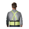 PIP Mesh Back Support Belt, 5 Back Stays, 8" Wide Belt, High Visibility Lime Yellow, Large (40"-44"), 1 EA #290-550L