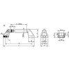 Kipp Tube Handles, Style A, L=450 mm, A=400 mm, D=11 mm, Stainless Steel, Thermoplastic, (Qty. 1), K0226.400101