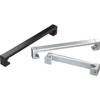 Kipp Pull Handles, L=274 mm, A=250 mm, D=M08, Aluminum, Black, Anodized, Stainless Steel, (Qty. 1), K0228.250081