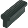 Kipp Ledge Handle, Style A,  A=30 mm, L=45 mm, D=M04, Aluminum, Black, Anodized, (Qty. 1), K0232.10302