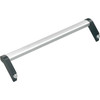 Kipp Tubular Handle, Style C, L=316, Aluminum, Titanium Powder Coated, Stainless Steel,(Qty. 1), K0131.3000832