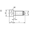 Kipp Ball End Thrust Screw w/Head, Style A, w/Full Ball, D=M05, L=20.1 mm, Carbon Steel, (10/Pkg), K0380.10520