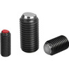 Kipp Ball End Thrust Screw w/o Head, w/Flattened Ball, Style B, D=M04, L=11.8 mm, Carbon Steel, (10/Pkg), K0383.20412