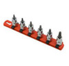 3/8" Drive Torx Bit Socket Set - 6 Pieces on a Clip Rail, Martin Sprocket #BAT6K