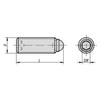 Kipp Ball End Thrust Screw w/o Head, w/Full Ball, Style A, D=M05, L=12 mm, Stainless Steel, (10/Pkg), K0384.10512