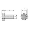 Kipp Grippers Screw, Hexagonal, M10X25, C=17, Fine, Carbide Steel, (Qty. 1), K0386.1710