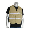 PIP® Non-ANSI Incident Command Vest Tan- Cotton/Polyester Blend, Medium-X-Large, #300-2506/M-XL