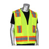  PIP® ANSI Type R Class 2 Two-Tone Eleven Pocket Mesh Surveyors Vest, Hi-Vis Yellow, 3X-Large, #302-0500M-LY/3X