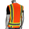 PIP® ANSI Type R Class 2 Mesh Breakaway Eleven Pocket Surveyors Vest, Hi-Vis Orange, Large, #302-0505-OR/L