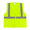 PIP® ANSI Type R Class 2 Two Pocket Zipper Mesh Vest, Hi-Vis Yellow, 2X-Large, #302-0702Z-LY/2X