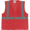 PIP® ANSI Type R Class 2 Two Pocket Zipper Mesh Vest, Hi-Vis Red, X-Large, #302-0702Z-RD/XL