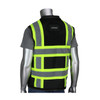 PIP ANSI Type O Class 1 Black Two-Tone Eleven Pocket Tech-Ready Mesh Surveyors Vest, Black, X-Large, #302-0800D-BK/XL