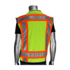 PIP® ANSI Type R Class 2 Two-Tone Fifteen Pocket Tech-Ready Ripstop Surveyors Vest with Mesh Back, Hi-Vis Yellow, Medium, #302-0900-LY/M