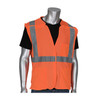 PIP® ANSI Type R Class 2 Three Pocket Mesh Breakaway Vest, Hi-Vis Orange, 2X-Large, #302-5PMVOR-2X