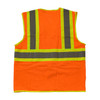 PIP® ANSI Type R Class 2 Two-Tone Three Pocket Mesh Vest, Hi-Vis Orange, X-Large, #302-MVATOR-XL