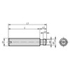 Kipp Grub Screw, w/Thrust Point, M14X68, L1=80, Steel, (Qty. 1), K0390.14X80