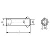 Kipp Grub Screw, w/Hex Socket and Flat Point DIN EN ISO 4026, M03X20, SW=1.5, Steel, (10/Pkg), K0707.03X20