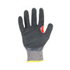 Ironclad Command A5 HPPE Sandy Nitrile Gloves, Black, Large, (12 Pairs), #SKC5SN-04-L