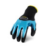 Ironclad Command A2 Insulated Sandy Nitrile Touch Gloves, Blue/Black, X-Small, (12 Pairs), #KC1SNW2-01-XS