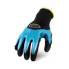 Ironclad Command A2 Insulated Sandy Nitrile Touch Gloves, Blue/Black, Medium, (12 Pairs), #KC1SNW2-03-M