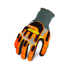 Ironclad EXO Impact Gloves, Hi-Viz, Medium, (12 Pairs), #R-EXO-03-M