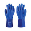 Ironclad TOWA Full Coated PVC Chemical Gloves, Blue, Small, (12 Pairs), #FC1P12-02-S