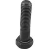 Kipp Hexagon Head Bolt w/Shaft, DIN 931/ISO 4014, M04X25, Steel 8.8, Bright (Black) (10/Pkg), K0870.04X25