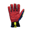 Ironclad KONG Deck Crew Waterproof A7 IVE Gloves, Blue/Red, Large, (1 Pair), #KDC5W-04-L