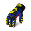 Ironclad KONG Deck Crew Waterproof A7 IVE Gloves, Blue/Red, Large, (1 Pair), #KDC5W-04-L