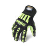 Ironclad KONG High Dexterity Waterproof Gloves, Black/Green, Medium, (1 Pair), #SDX2W-03-M