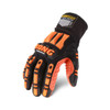 Ironclad KONG Slip/Oil Resistant Impact Gloves, Black/Hi-Viz Orange, X-Large, (12 Pair), #SDXO2-05-XL