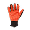 Ironclad KONG Slip/Oil Resistant Impact Gloves, Black/Hi-Viz Orange, X-Large, (12 Pair), #SDXO2-05-XL