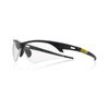Ironclad Helio Safety Glasses, Anti-Scratch, Anti-Fog, Black Frame, Clear, (12 Pairs), #G61040
