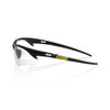 Ironclad Helio Safety Glasses, Anti-Scratch, Anti-Fog, Black Frame, Clear, (12 Pairs), #G61040