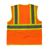 PIP® ANSI Type R Class 2 Two-Tone Three Pocket Mesh Vest, Hi-Vis Orange, 5X-Large, #302-MVATOR-5X