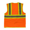 PIP® ANSI Type R Class 2 Two-Tone Three Pocket Mesh Vest, Hi-Vis Orange, 3X-Large, #302-MVATOR-3X