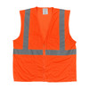 PIP® ANSI Type R Class 2 Four Pocket Value Mesh Vest, Hi-Vis Orange, Small, #302-MVGZ4POR-S