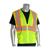 PIP® ANSI Type R Class 2 Two-Tone Six Pocket Mesh Vest, Hi-Vis Yellow, 5X-Large, #302-MVZPLY-5X