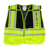 PIP® ANSI Type P Class 2 Public Safety Vest-SECURITY Logo, Hi-Vis Yellow/Black, Medium-X-Large, #302-PSV-BLK-M/XL