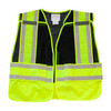PIP® ANSI Type P Class 2 Public Safety Vest, Hi-Vis Yellow/Black, 2X-Large-5X-Large, #302-PSV-BLK-NL-2X/5X