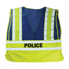PIP® ANSI Type P Class 2 Public Safety Vest - POLICE Logo, Hi-Vis Yellow/Blue, Medium-X-Large, #302-PSV-BLU-M/XL