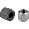 Kipp Hex Nut, High, 1.5 XD, DIN 6330, M06, SW=10, Carbon Steel, Bright, Black (10/Pkg), K0702.06