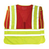 PIP® ANSI Type P Class 2 Public Safety Vest, Hi-Vis Yellow/Red, Medium-X-Large, #302-PSV-RED-NL-M/XL